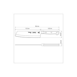 Cuchillo para Rebanar y Picar Tramontina Century con Lámina en Acero Inoxidable y Mango en Policarbonato y Fibra de Vidrio 7"
