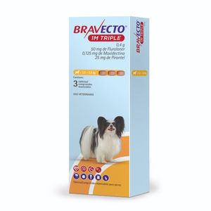 Antipulga Bravecto 2.5 - 4KG x3 Tab Protección Total 111 Días