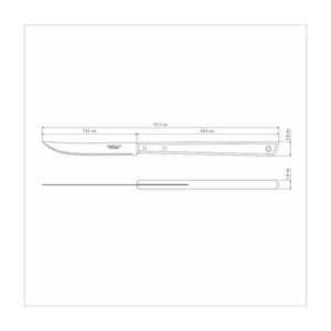 Cuchillo Trinchante Tramontina con Lámina de Acero Inoxidable y Mango de Madera 8"
