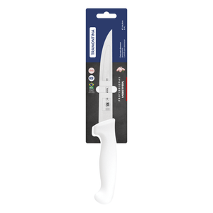Cuchillo para Deshuesar Tramontina Profesional con Lámina de Acero Inoxidable y Mango en Polipropileno Blanco 6"