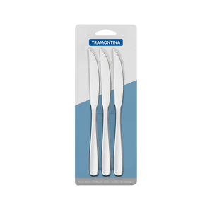 Juego cuchillos para asado Tramontina Cosmos acero inoxidable 3 pç.