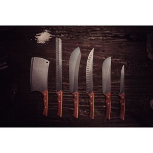 Cuchillo Slicer Tramontina Churrasco Black con Lámina de Acero Inoxidable Oscurecido y Mango de Madera 12"