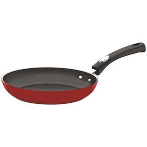 Sartén Tramontina Mônaco Induction en Aluminio con Revestimiento Interno Antiadherente Starflon Premium y Externo Siliconado Rojo 28 cm 2,4 L