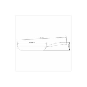 Sartén Tramontina Sicília en Aluminio con Revestimiento Interno y Externo en Antiadherente Starflon Excellent Azul 28 cm 2 L