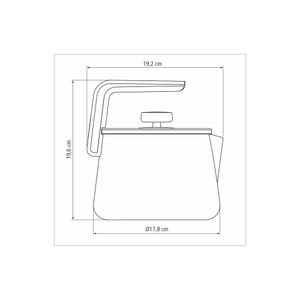 Tetera Tramontina en Aluminio con Revestimiento Interno y Externo Starflon Max Cobre 2,3 L