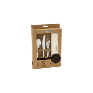 Estuche de cubiertos By Me beige  4 piezas Tramontina