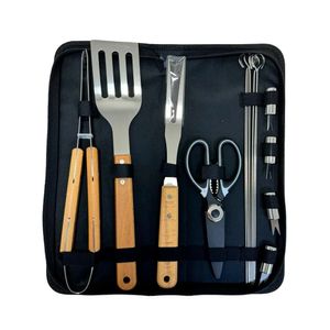 Set de Utensilios Parrilleros de 15 Piezas con Estuche – 10390073