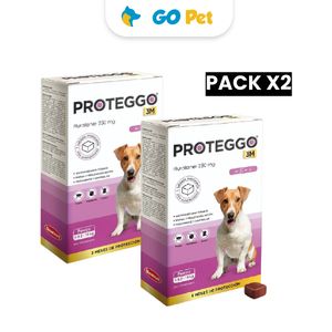 Pack x2 Antipulgas para Perros Proteggo 3M de 4.5 a 10 Kg x 1 Tableta