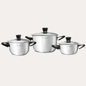 Juego de ollas de acero de 6 piezas FZ-605TS-IN
