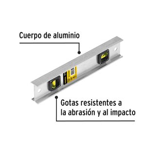 Nivel de Aluminio 12" Pretul 22454