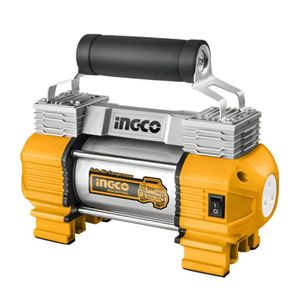 Compresor de aire 12V + Set De Dados 25Pz HKTS12251 INGCO