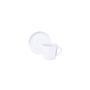 Kit Taza y Platillo de Té Tramontina Leonora en Porcelana Decorada 185 ml 12 Piezas