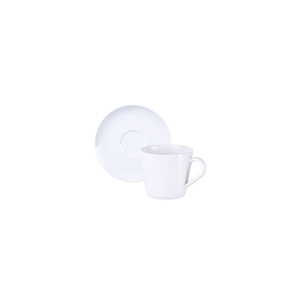 Kit Taza y Platillo de Té Tramontina Leonora en Porcelana Decorada 185 ml 12 Piezas