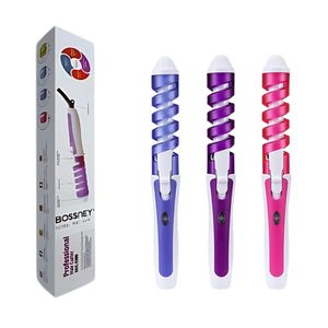 Rizadora De Cabello Pinza Espiral Ondas Bossney Nhc-5300 Rosado