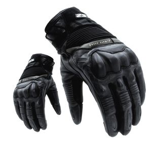 Guante De Cuero Para Motociclista LS2 OCTANE Negro Talla M