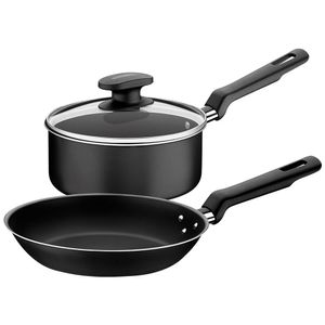 Juego TRAMONTINA Loreto 3pzas Cacerola 18cm + Sartén 24cm