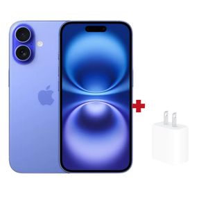 Iphone 16 128GB Azul + Cargador  USB-C 20W - ULTRAMARINO