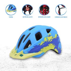 Casco Protector Regulable Para Niño »AERODINAMICO» Ligth Blue