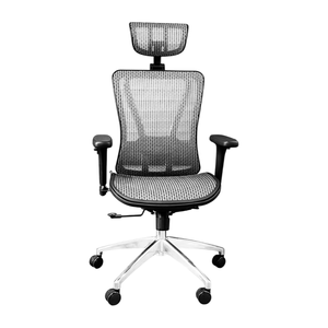 Silla Giratoria Ergonómica Londres Grey Decorplas Brazos Regulables 3D