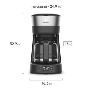 Cafetera Eléctrica Electrolux Inoxidable 30 Tazas Efficient-ECM25