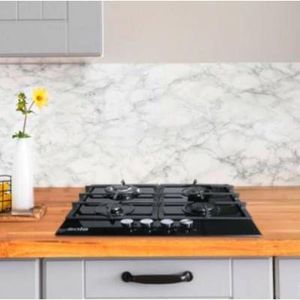 Cocina Empotrable a Gas Sole 4 Hornillas Vidrio SOLCO045V2
