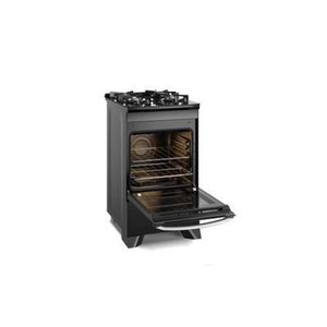 Cocina 4 Quemadores Negro con Mesa de Vidrio FE4GP