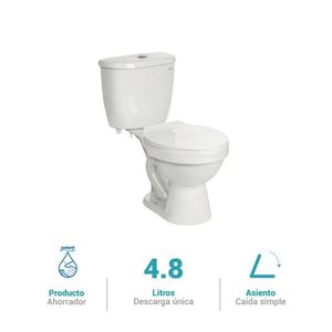 Inodoro taza tanque asiento Aruba Blanco Italgrif