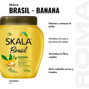 CREMA TRATAMIENTO CAPILAR SKALA  BRASIL BANANA