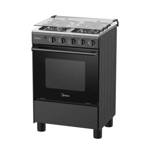 COCINA DE PIE MIDEA A GAS 4 HORNILLAS NEGRO MGS24FS2LFABBC-PE