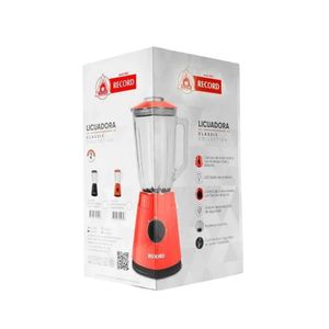 Licuadora Record 2 Volcidades Rojo 600w Rec-BL822RO