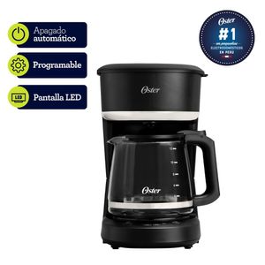 Cafetera Oster programable 12 tazas BVSTDCP121B Negra