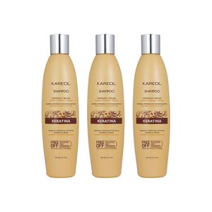 Shampoo Kareol keratina x 300ml 3 Unid