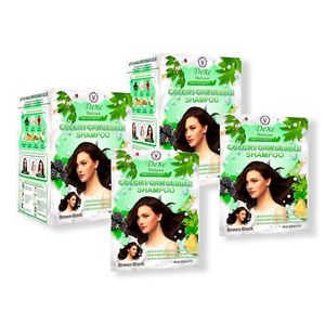 Shampoo Pinta Canas Marrón Oscuro Dexe 10 Piezas 2 Cajas