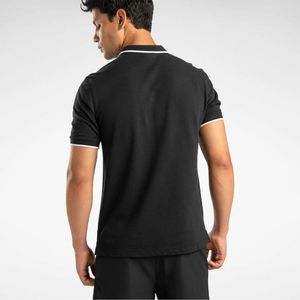 Polo Deportivo Reebok Hombre Identity Small Logo Polo 100073035 Negro