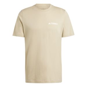 Polo Deportivo Adidas Hombre Tx Mountain Tee Jd6462 Beige