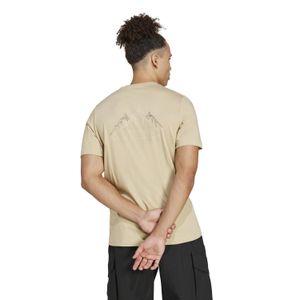 Polo Deportivo Adidas Hombre Tx Mountain Tee Jd6462 Beige