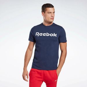 Polo Deportivo Reebok Hombre Gs Linear Read Tee 100042355 Azul