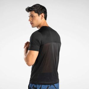 Polo Deportivo Reebok Hombre Running Ss Speedwick 100070571 Negro