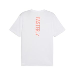 Polo Deportivo Puma Hombre Graphics Running Faster Tee M 526563 02 Blanco