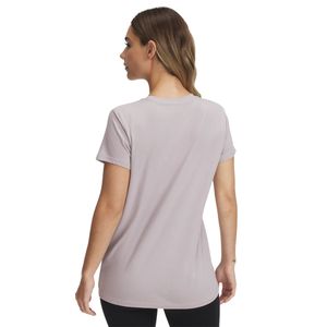 Polo Deportivo Under Armour Mujer Mc Ua Logo Ss 1356305-009 Plomo