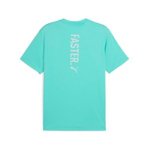Polo Deportivo Puma Hombre Graphics Running Faster Tee M 526563 59 Verde Agua