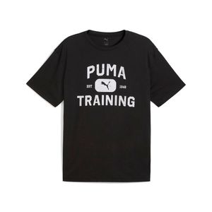 Polo Deportivo Puma Hombre M Graphics Train Logo Relaxed 526568 01 Negro