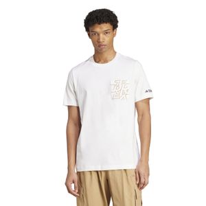 Polo Deportivo Adidas Hombre M Aop Pocket T Jw4316 Blanco