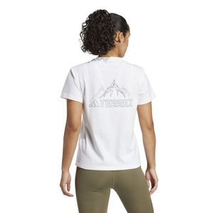 Polo Deportivo Adidas Mujer Tx Mountain Tee Iz0450 Blanco