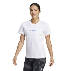 Polo Deportivo Adidas Mujer W Run Sun Tee Ji9150 Blanco