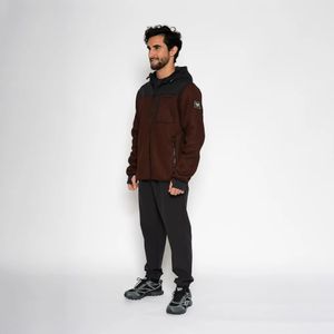 Casaca Deportiva Reebok Hombre Texured Fleece Jkt Omrb1511M Marron