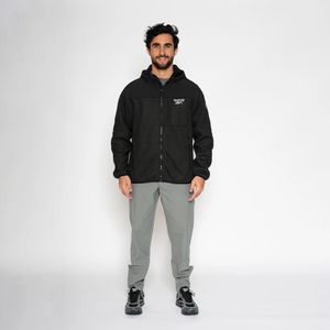 Casaca Deportiva Reebok Hombre Texured Fleece Jkt Omrb1511B Negro