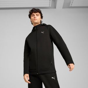 Casaca Deportiva Puma Hombre Evostripe Full Zip Hoodie Dk 684613 01 Negro