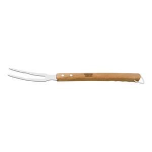 Tenedor trinchante Tramontina Churrasco con lámina de acero inoxidable y mango de madera 49,5 cm