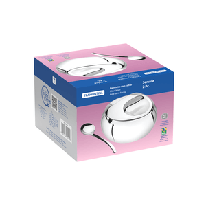 Azucarero Tramontina 500gr de Acero Inoxidable con cuchara